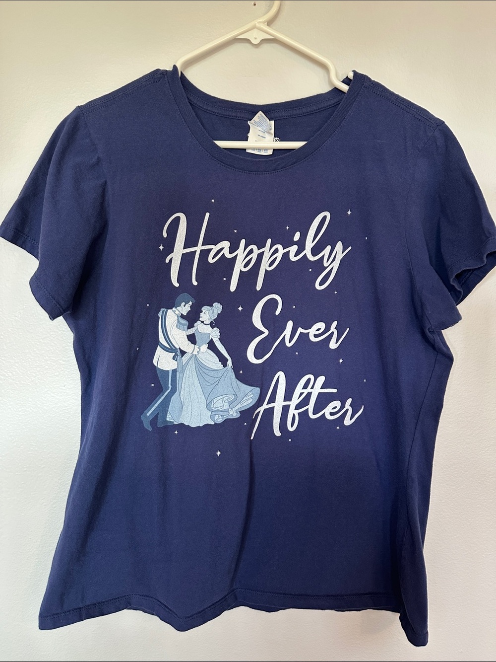 Disney Navy wedding engagement Cinderella T shirt